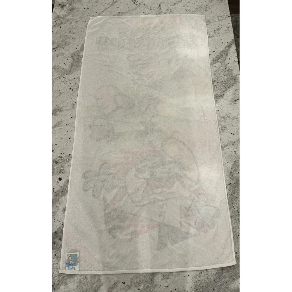 VTG Y2K Dexters Laboratory Beach Towel Cartoon Network Franco Cotton‎ 50x26